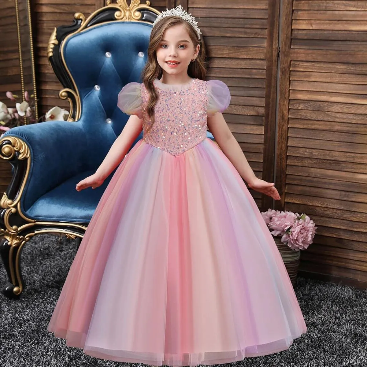 2022 abiti da ragazza eleganti per feste - Abiti da principessa per bambini