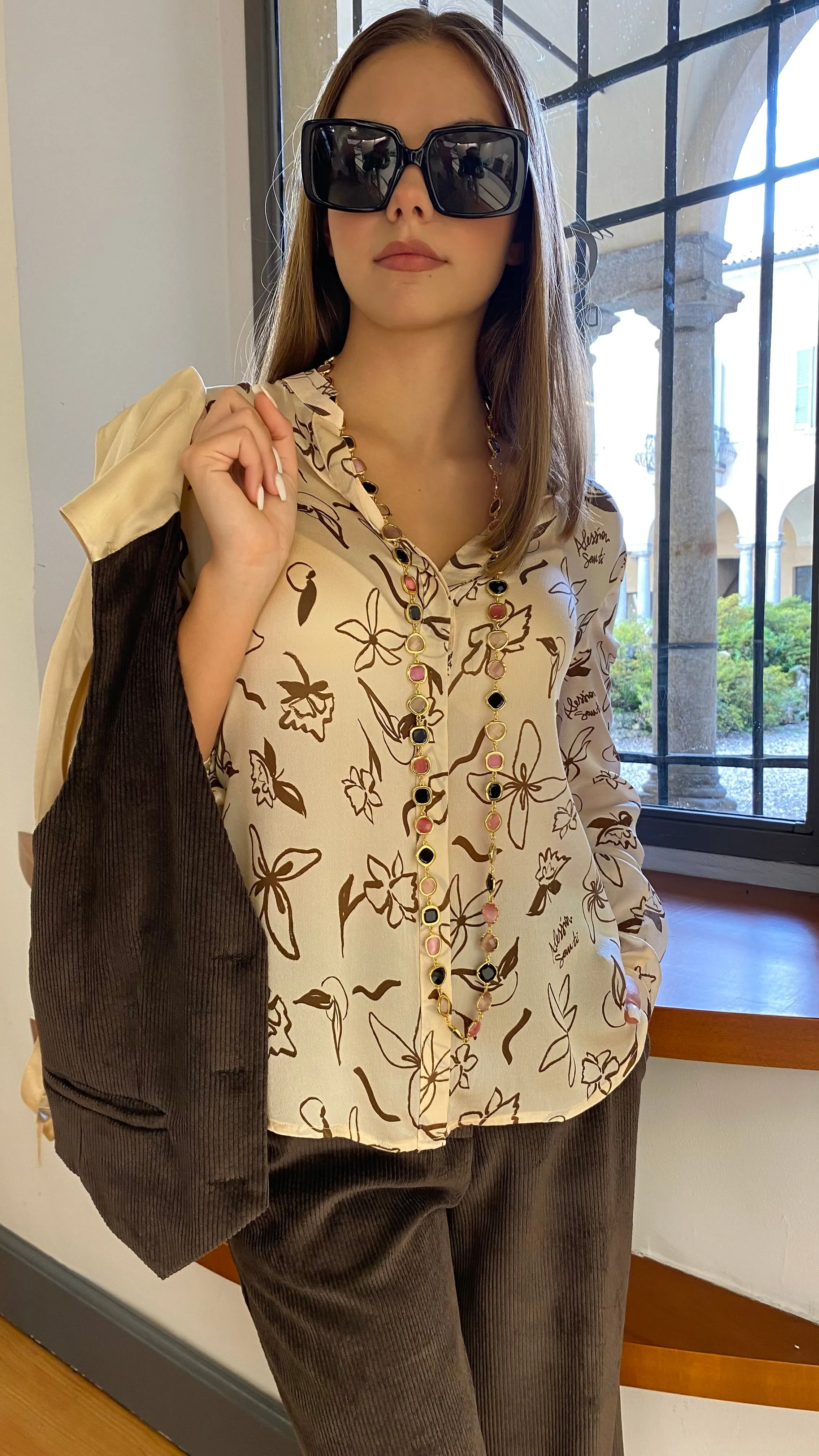 ALESSIA SANTI SILK SHIRT