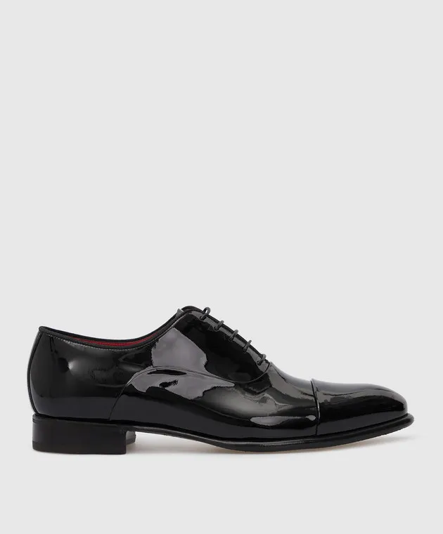 Barrett Black Leather Oxford Shoes 212U0071