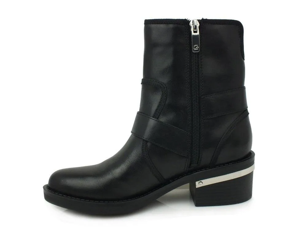Black Leather Ankle Boot - GUESS FLFII4LEA10