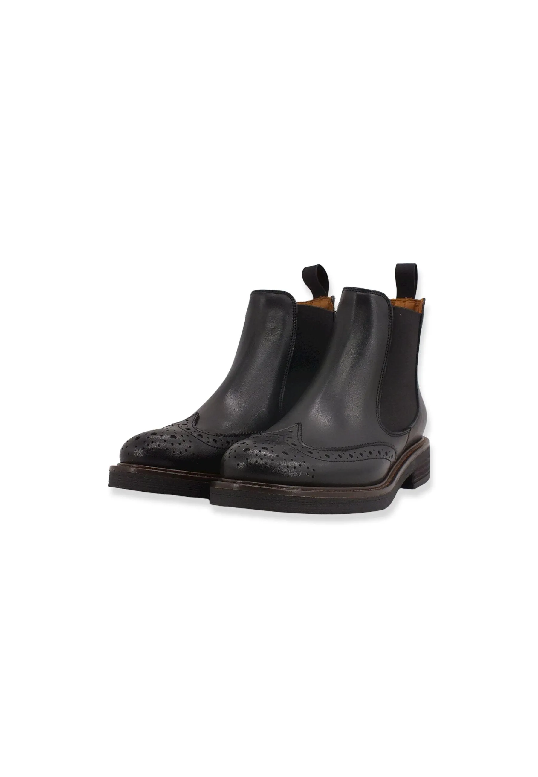 Black Women's Polish Ankle Boots FRAU 96N6149.