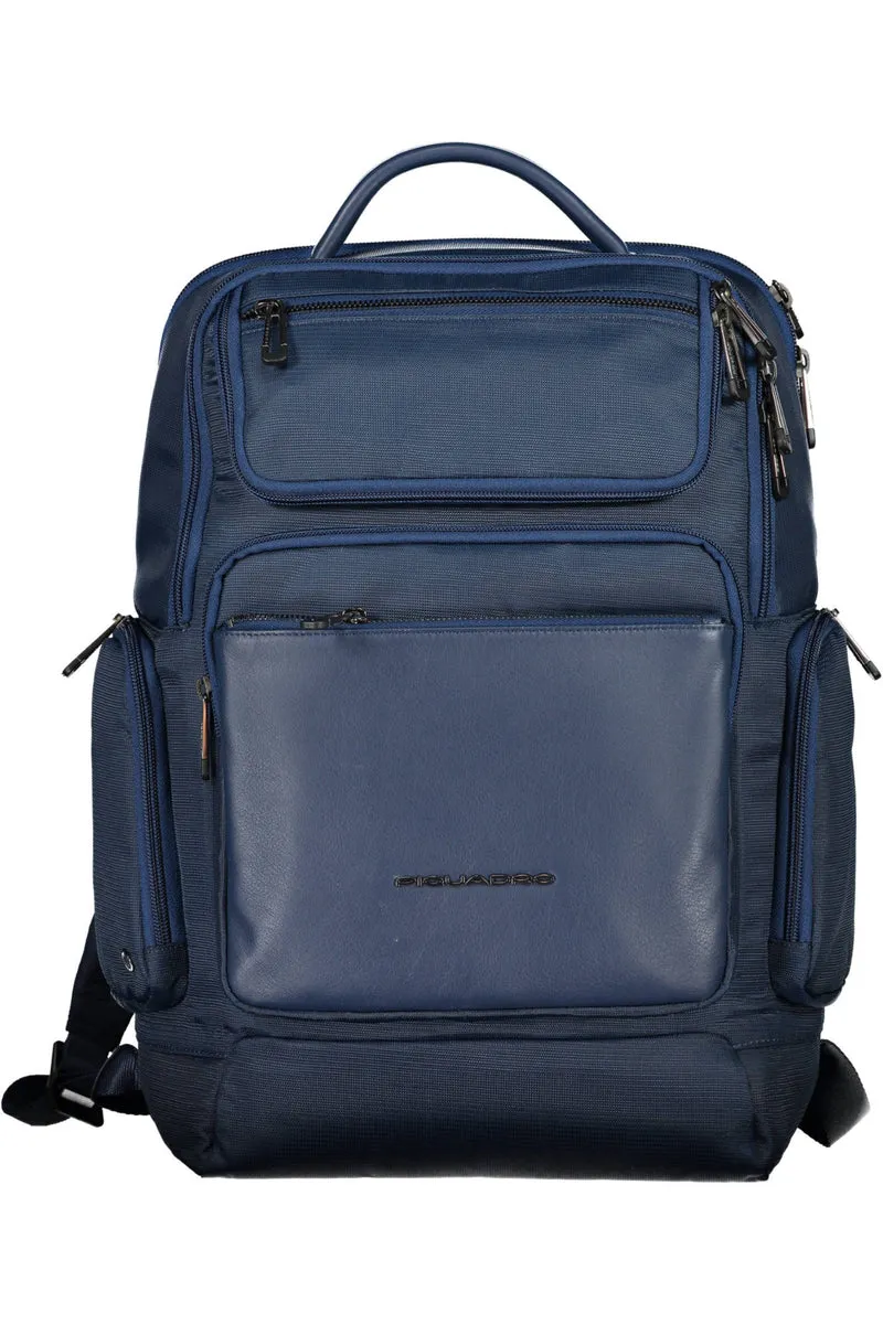 Blue Men's Backpack by Piquadro
