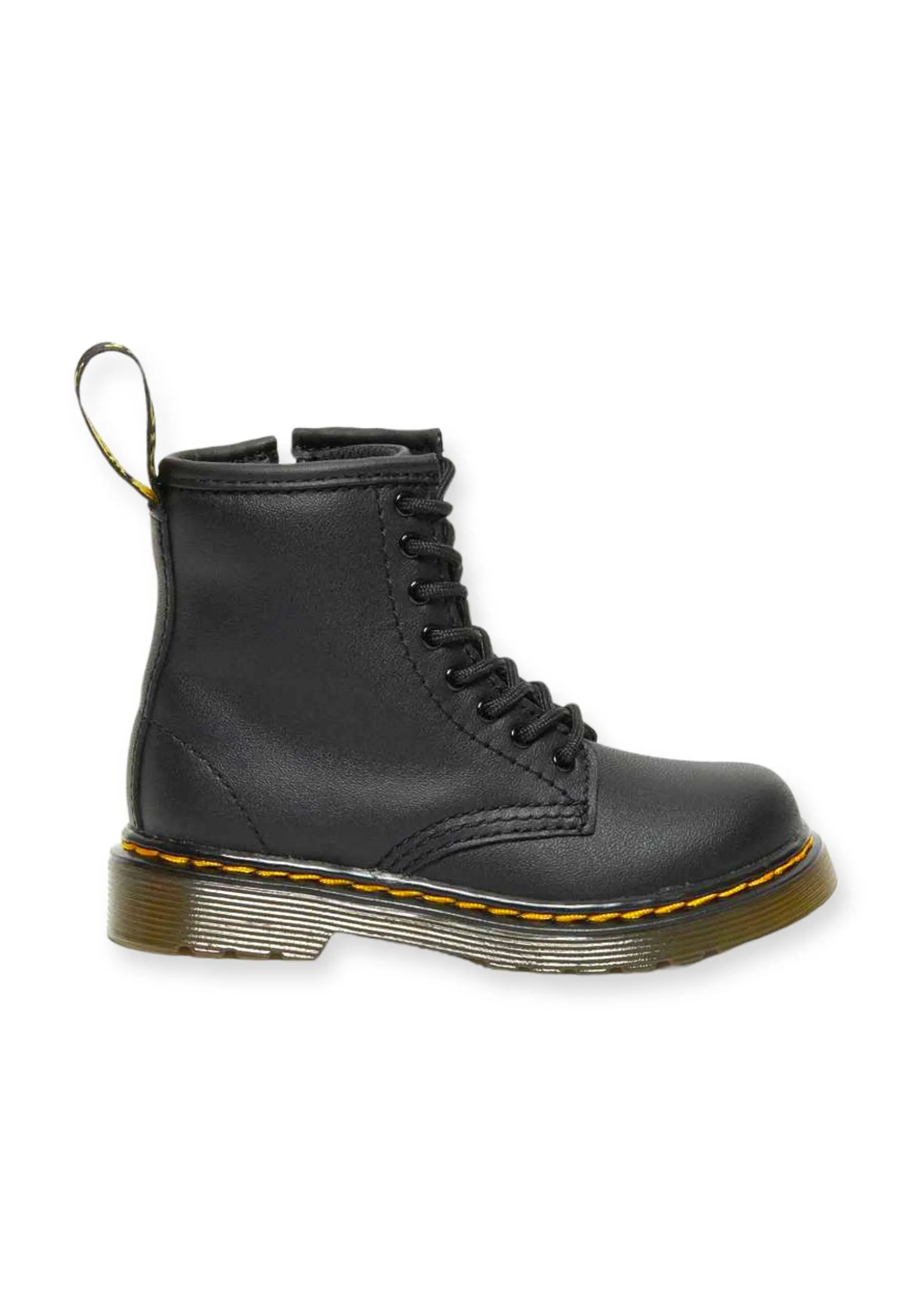 Kids Black Dr. Martens Softy Ankle Boot 1460J-15382001