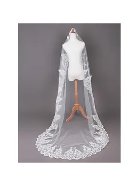 Long Lace Bridal Veil