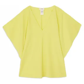 Ottod'Ame - Soft Silk Blend Blouse - Lime - Shirt - Luxury Exclusive Collection