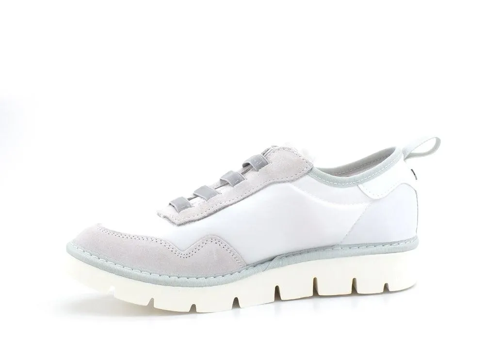 PAN CHIC White Suede Slip On Sneakers P05W1601000018