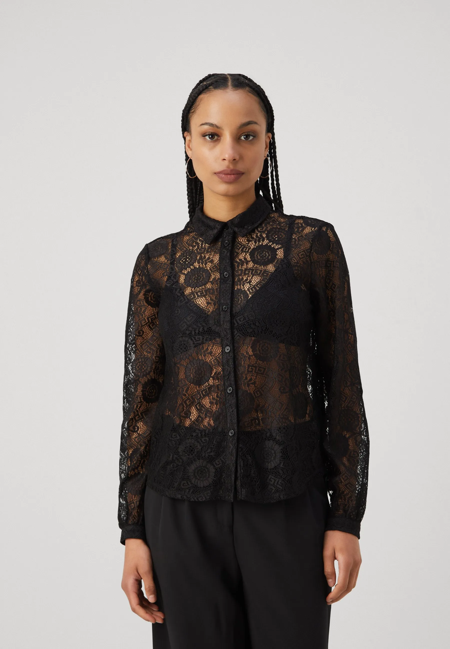 PCOLLINE SHIRT - Camicia - Stylish Collared Shirt