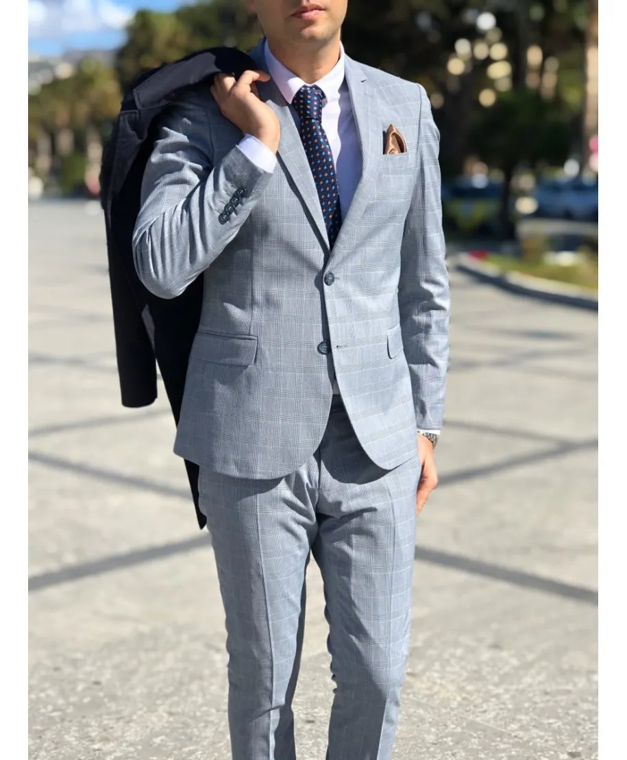 Stylish Gray Men's Suit
